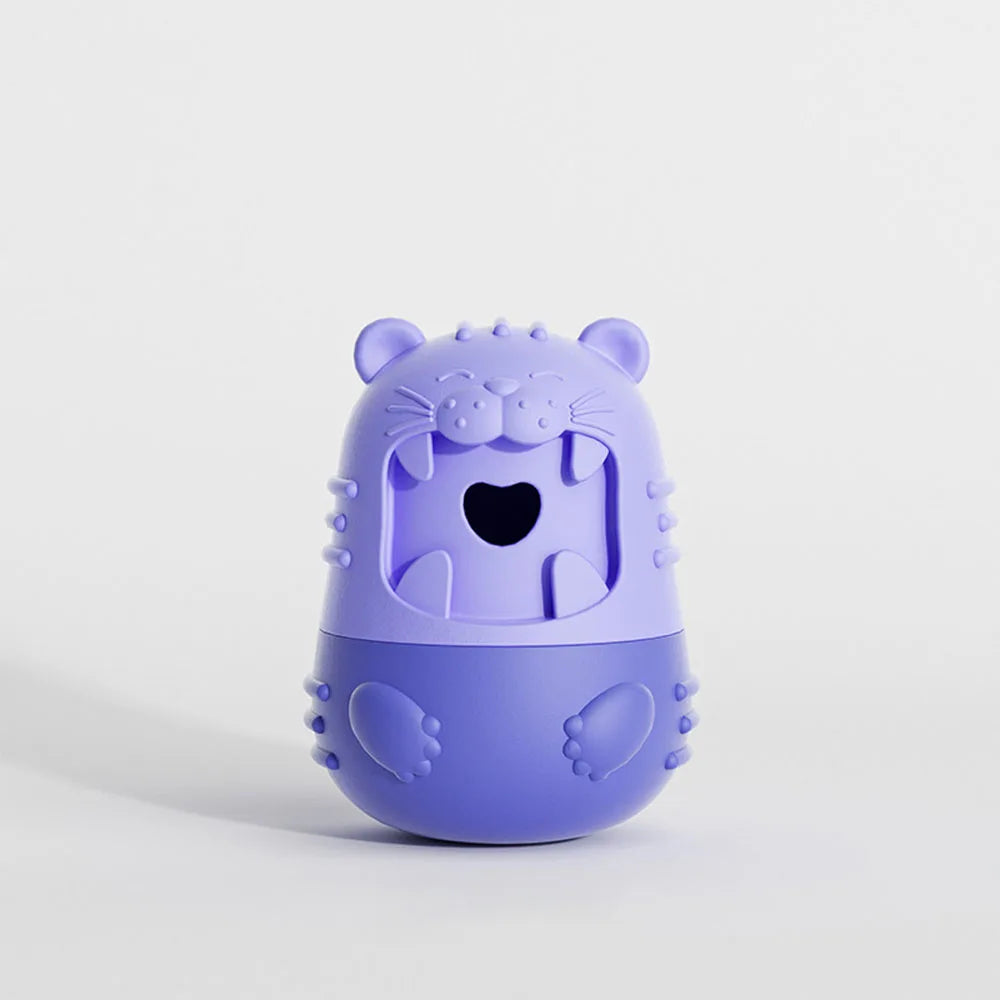 Hållbar godisboll för hund, interaktiv slow feeder leksak för små och medelstora hundar